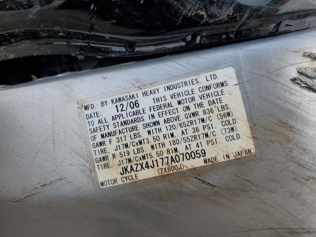 Kawasaki Zx J1 Image 4