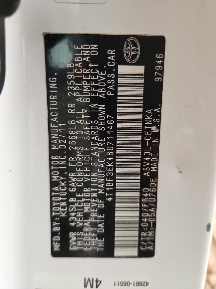 Toyota Camry Base Image 12