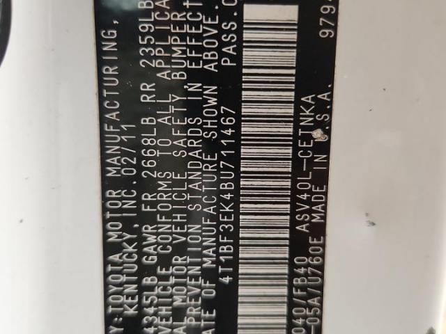 Toyota Camry Base Image 12