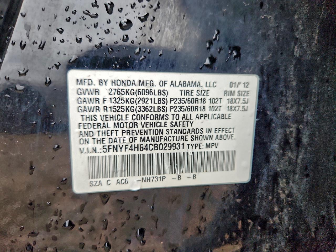 Honda Pilot Exl Image 2