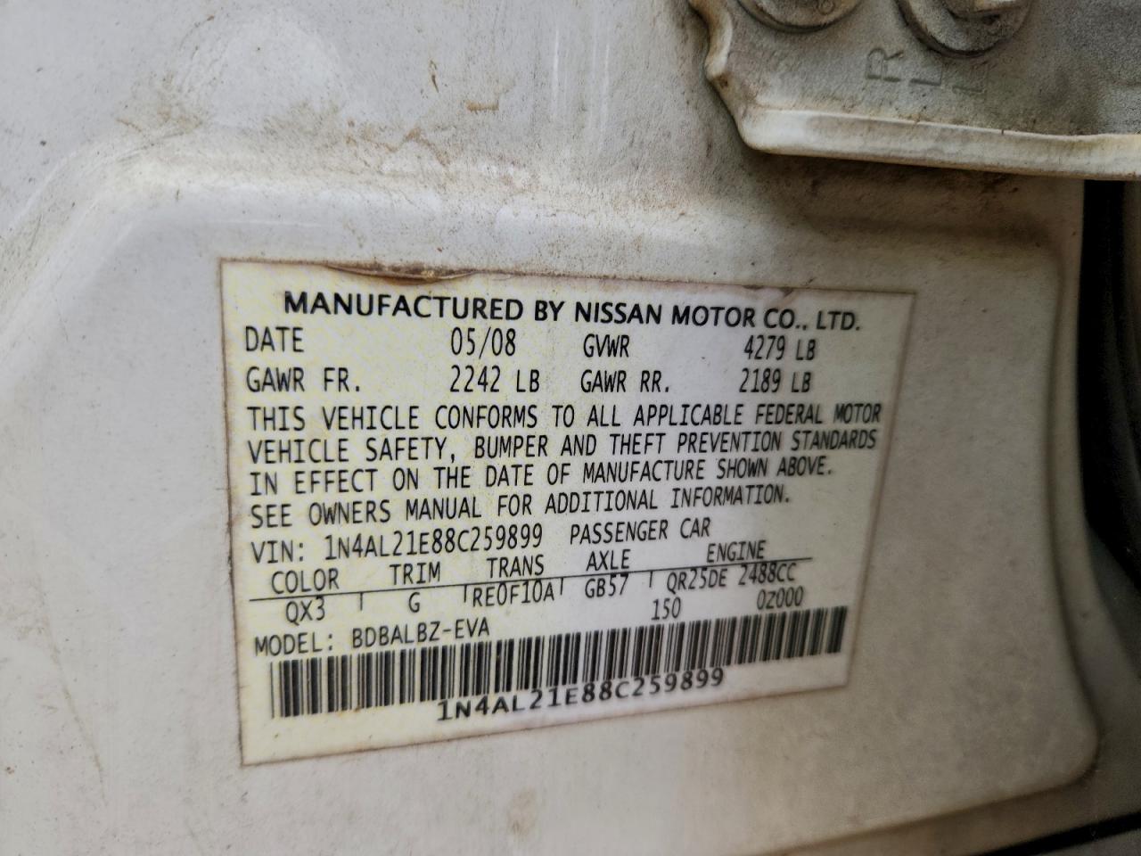 Nissan Altima 2.5 Image 8