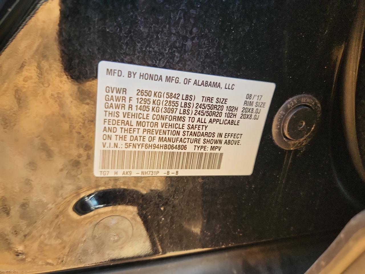 Honda Pilot Touring Image 8