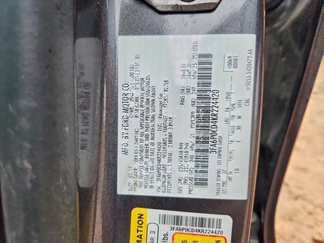 Ford Fusion Sel Image 12