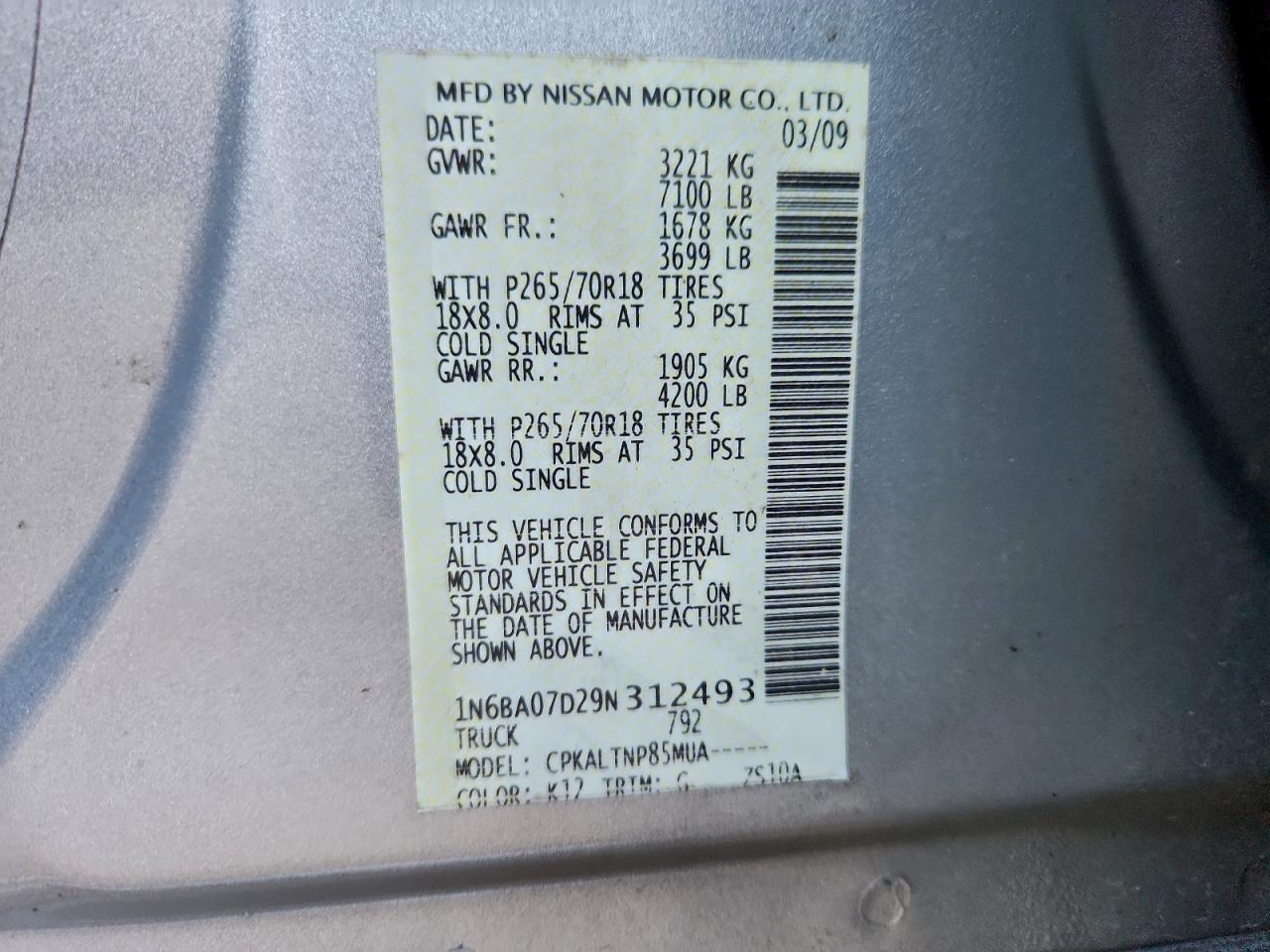 Nissan Titan Xe Image 11