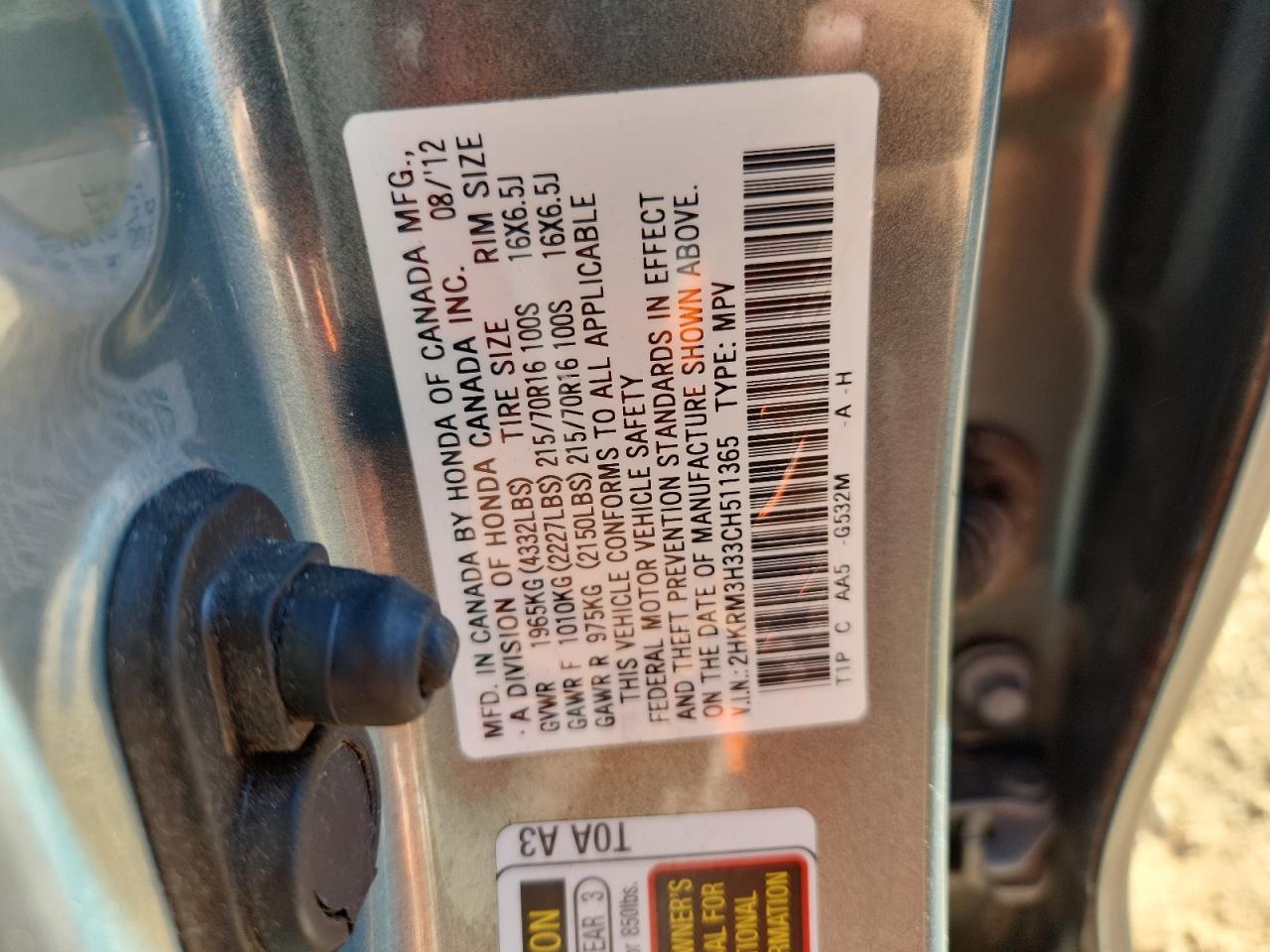 Honda Crv Lx Image 11