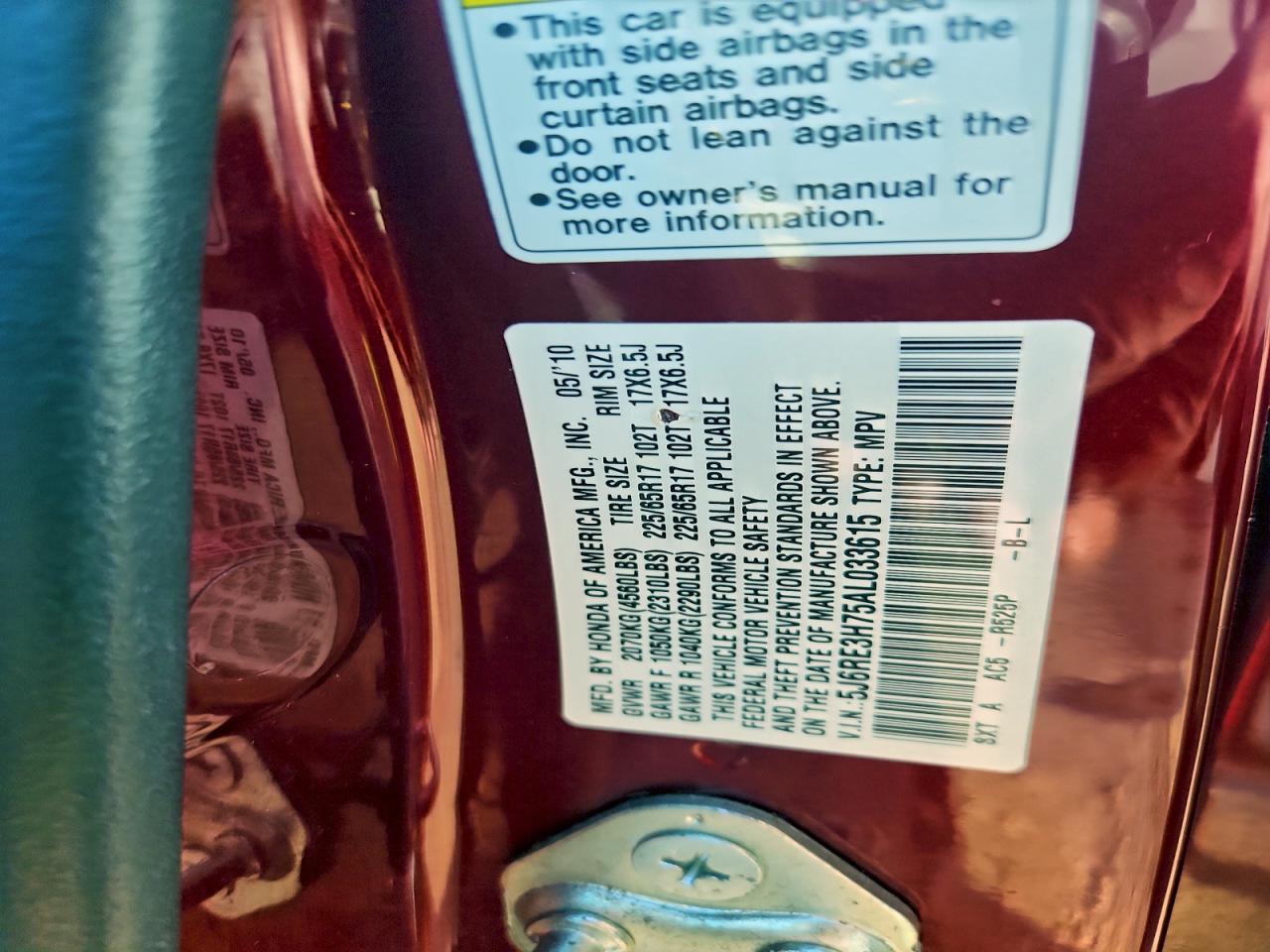 Honda Crv Exl Image 5