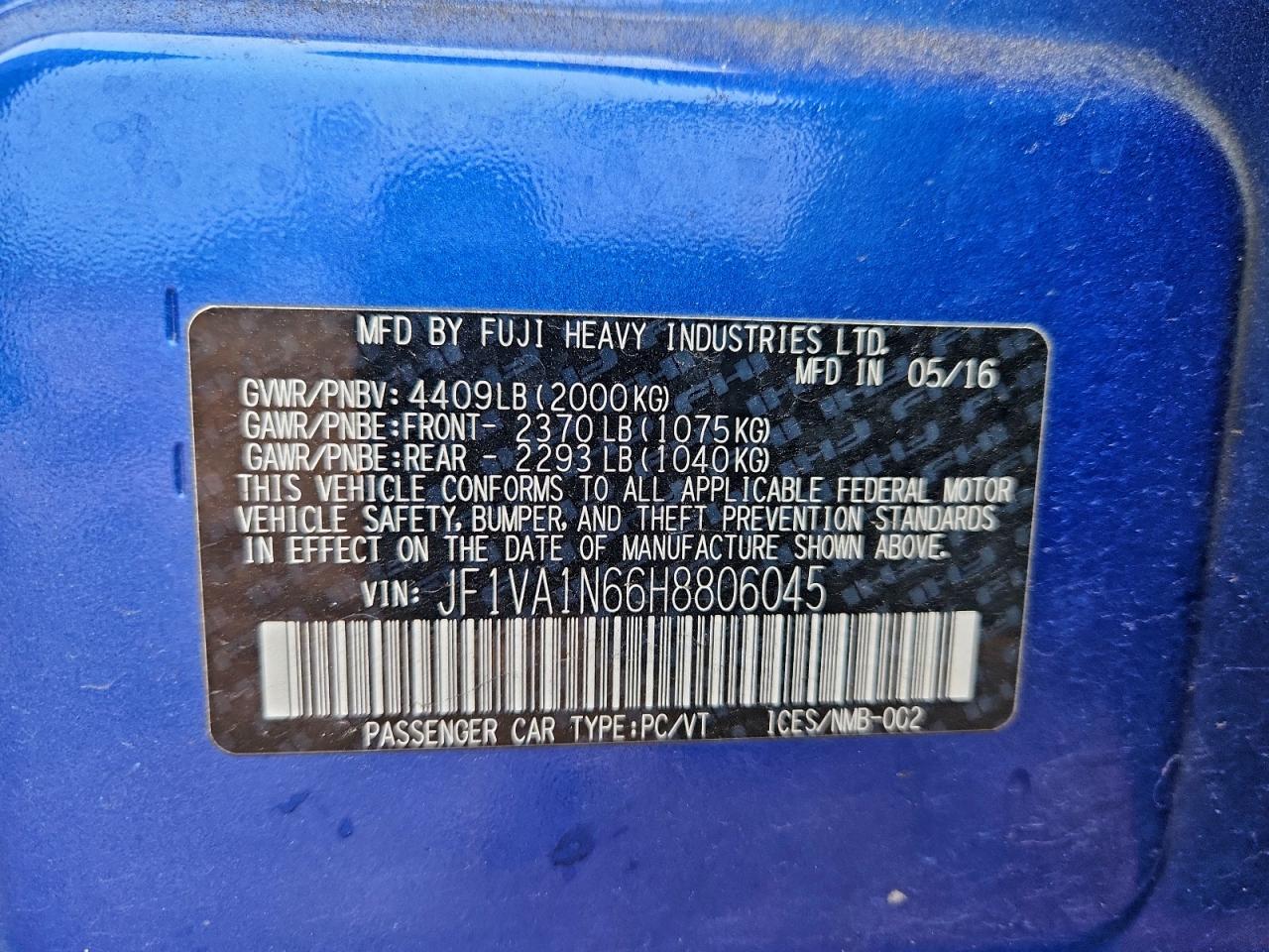 Subaru WRX Limited Image 9