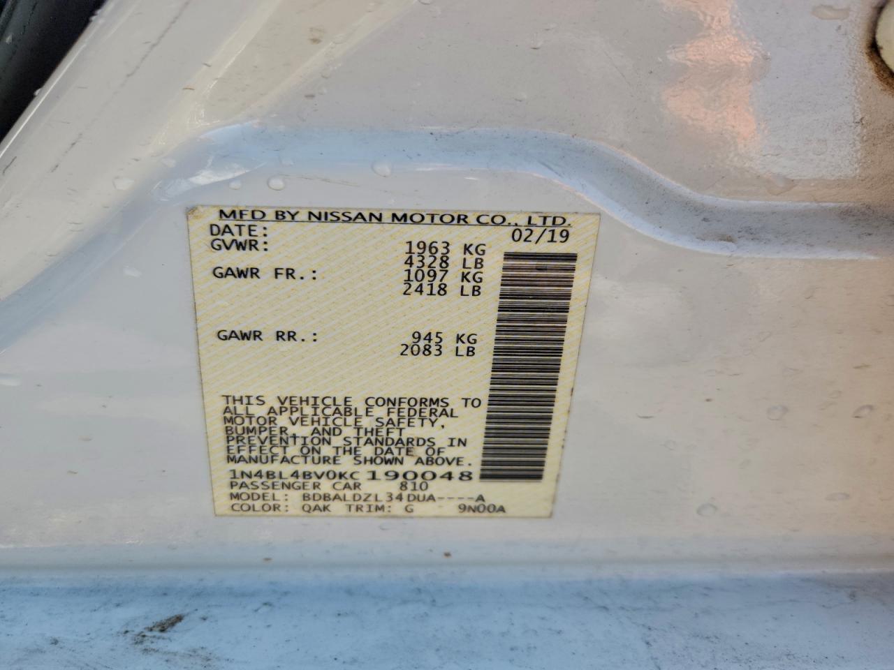 Nissan Altima S Image 7