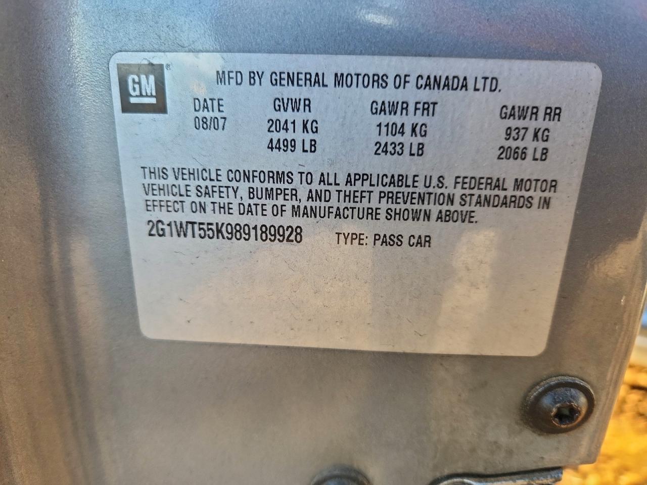 Chevrolet Impala Lt Image 10